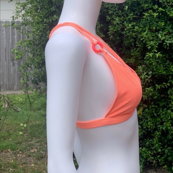 💋NWT Lovers + friends strappy ribbed modest coverage bikini top - Picture 14 of 16